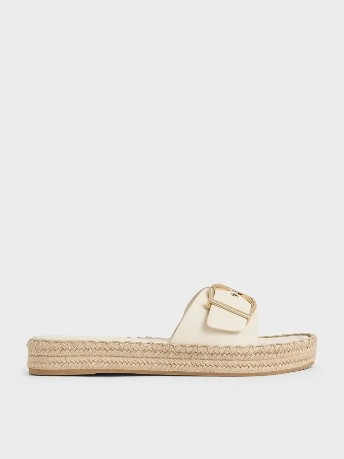 Charles & Keith - Buckled Espadrille Sandals
