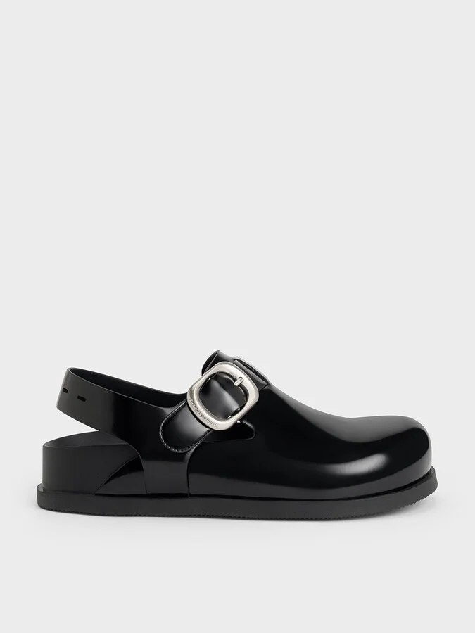 Charles & Keith - Buckled Slingback Mules