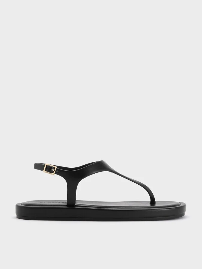 Charles & Keith - Buckled Slingback Thong Sandals