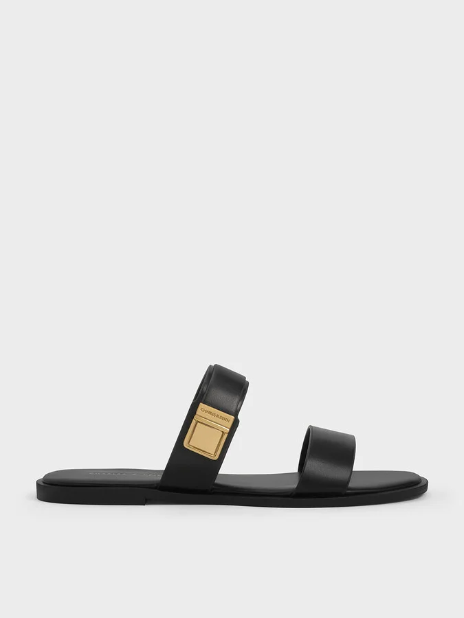 Charles & Keith - Dove Double-Strap Sandals