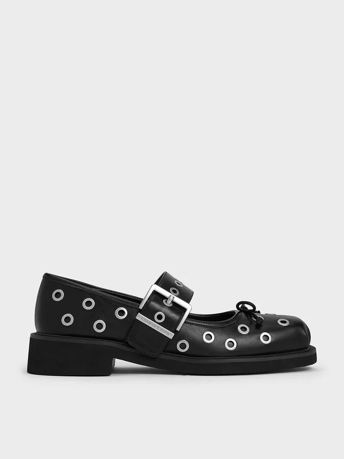 Charles & Keith - Grommet Buckled Mary Janes