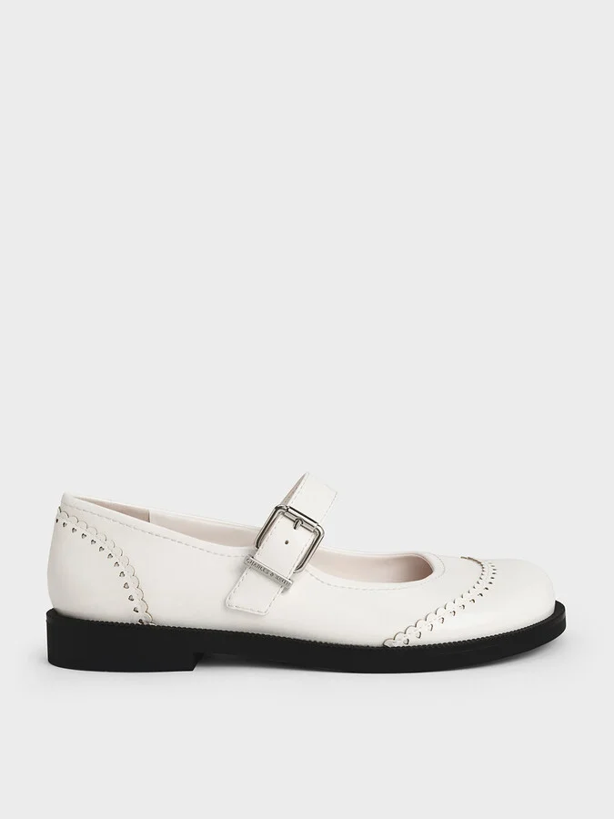Charles & Keith - Heart Buckled Mary Janes