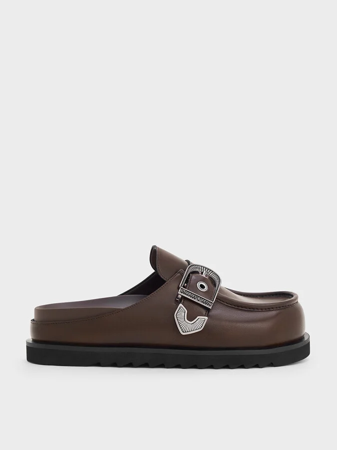 Charles & Keith - Kirke Buckle-Strap Flatform Mules