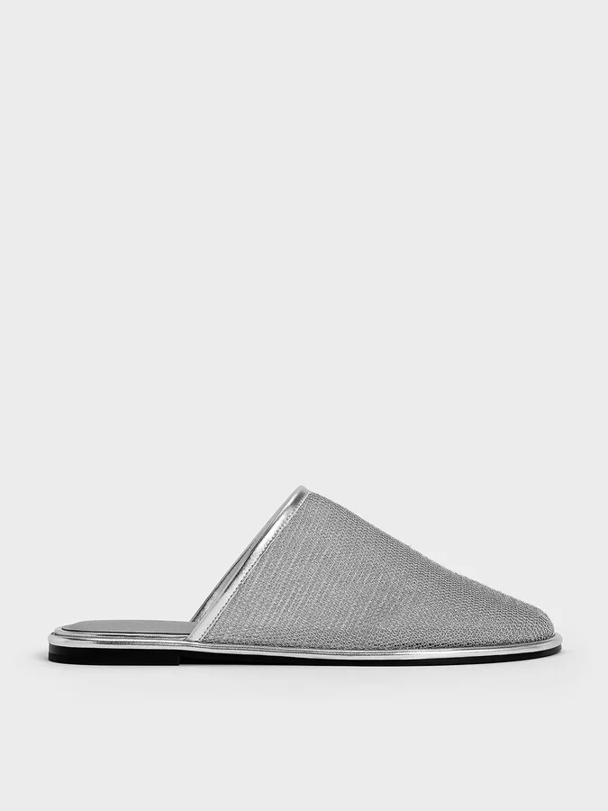 Charles & Keith - Mesh High-Vamp Flat Mules