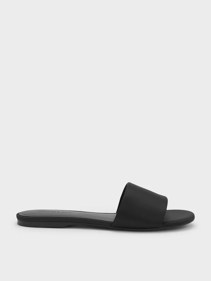Charles & Keith - Satin Slide Sandals