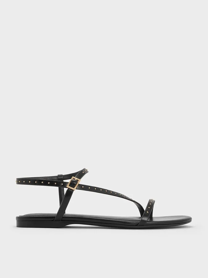 Charles & Keith - Studded Ankle-Strap Sandals