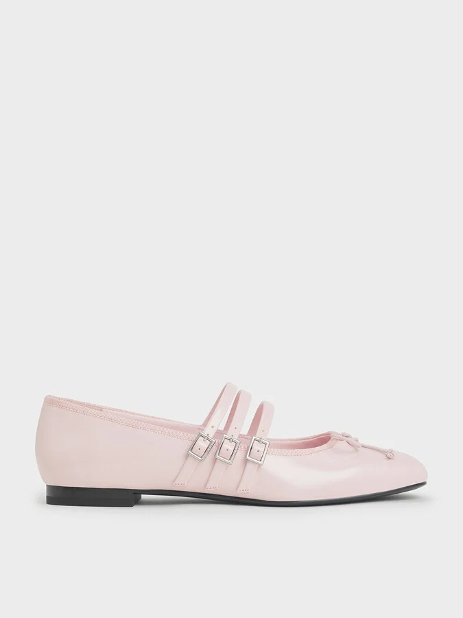 Charles & Keith - Triple-Strap Mary Janes