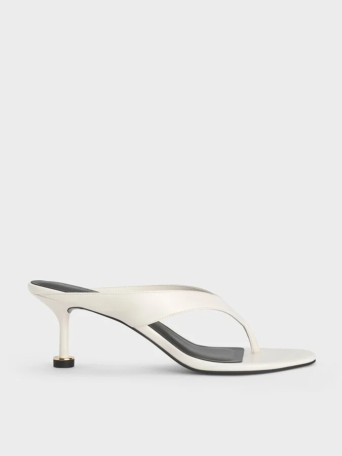 Charles & Keith - Wynn Sculptural-Heel Thong Sandals