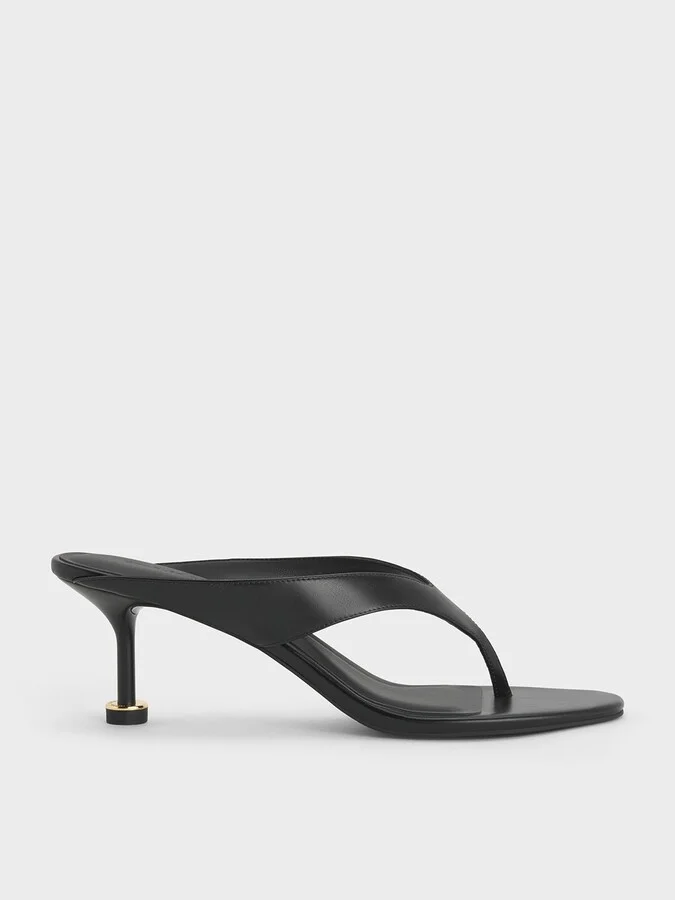 Charles & Keith - Wynn Sculptural-Heel Thong Sandals
