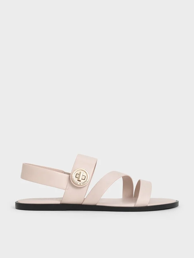Charles & Keith - Yara Turn Lock Strappy Sandals