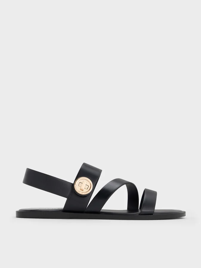 Charles & Keith - Yara Turn Lock Strappy Sandals