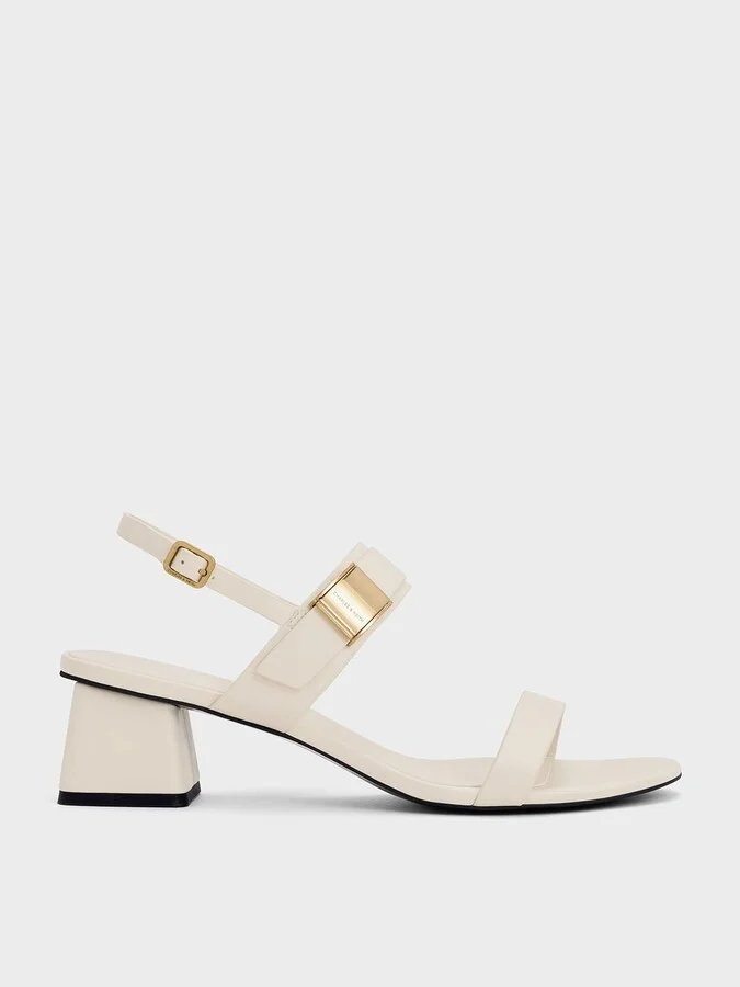 Charles & Keith - Yvette Double-Strap Heeled Sandals