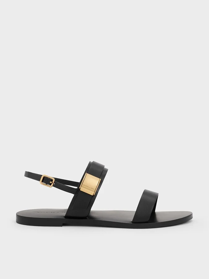 Charles & Keith - Yvette Double-Strap Sandals