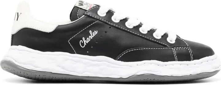 Charles lace-up leather sneakers