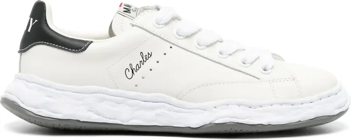 Charles lace-up leather sneakers