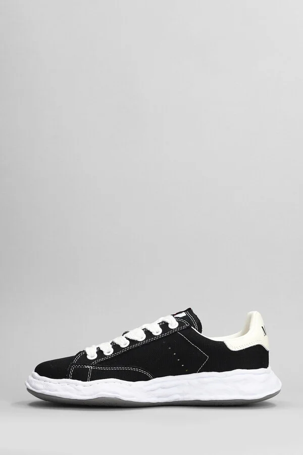 Charles Sneakers In Black Cotton - Image 3