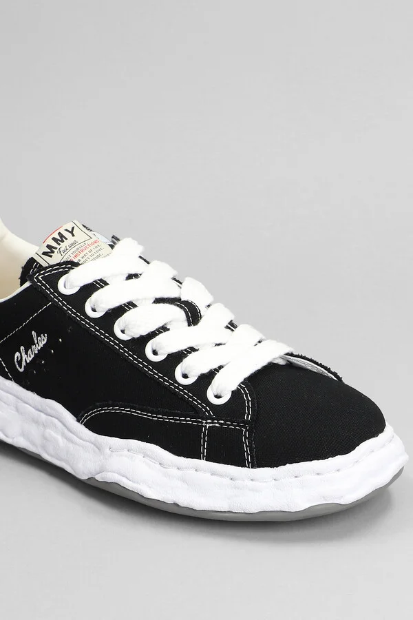 Charles Sneakers In Black Cotton - Image 5