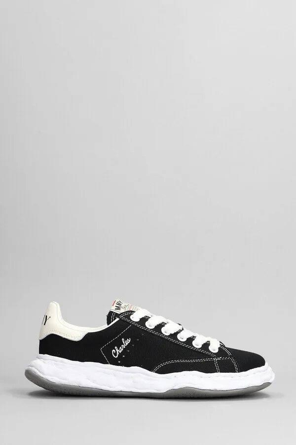 Charles Sneakers In Black Cotton