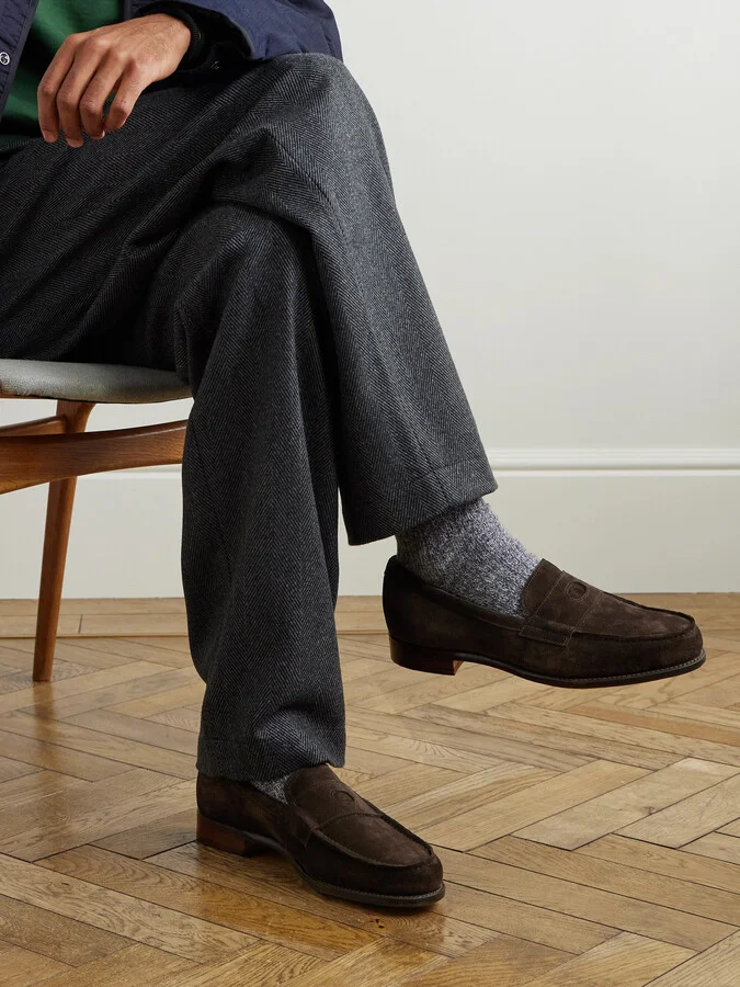 Charles Suede Penny Loafers - Image 2