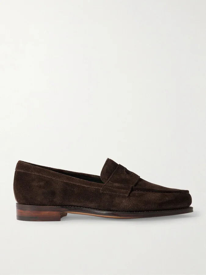Charles Suede Penny Loafers