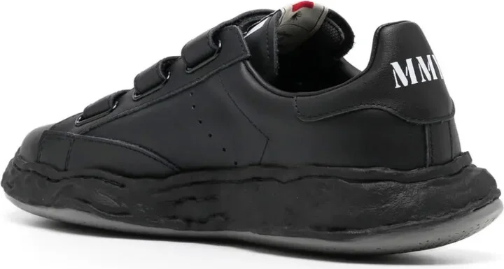 Charles touch-strap leather sneakers - Image 3