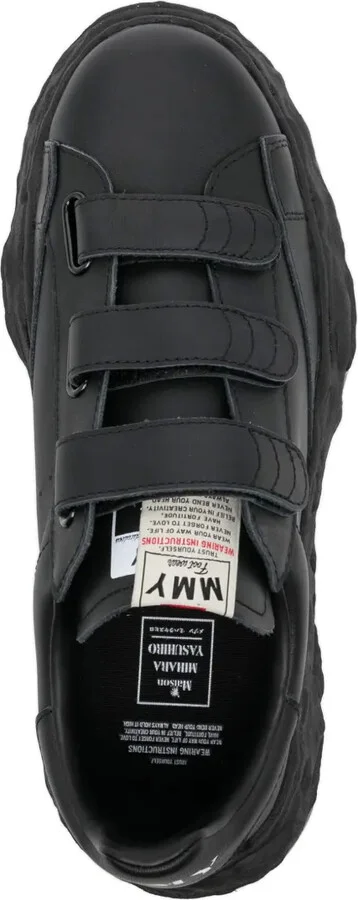 Charles touch-strap leather sneakers - Image 4