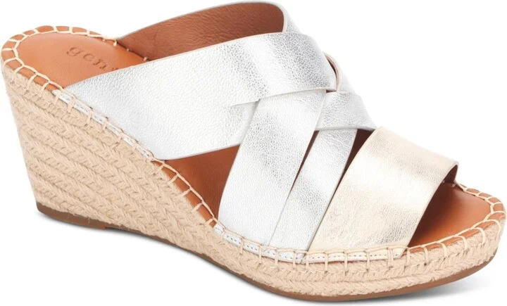 Charli Womens Leather Slip On Espadrilles