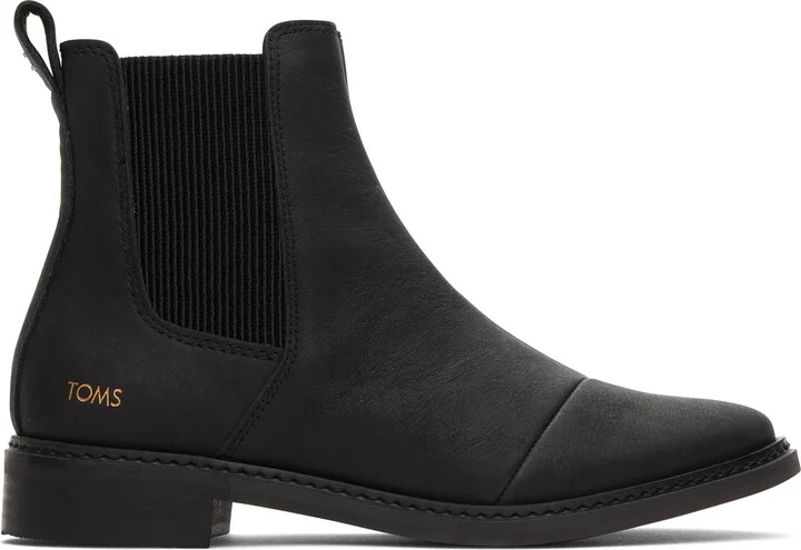 Charlie Black Leather Boot