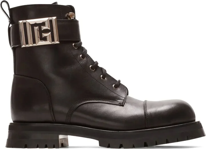 Charlie leather combat boots