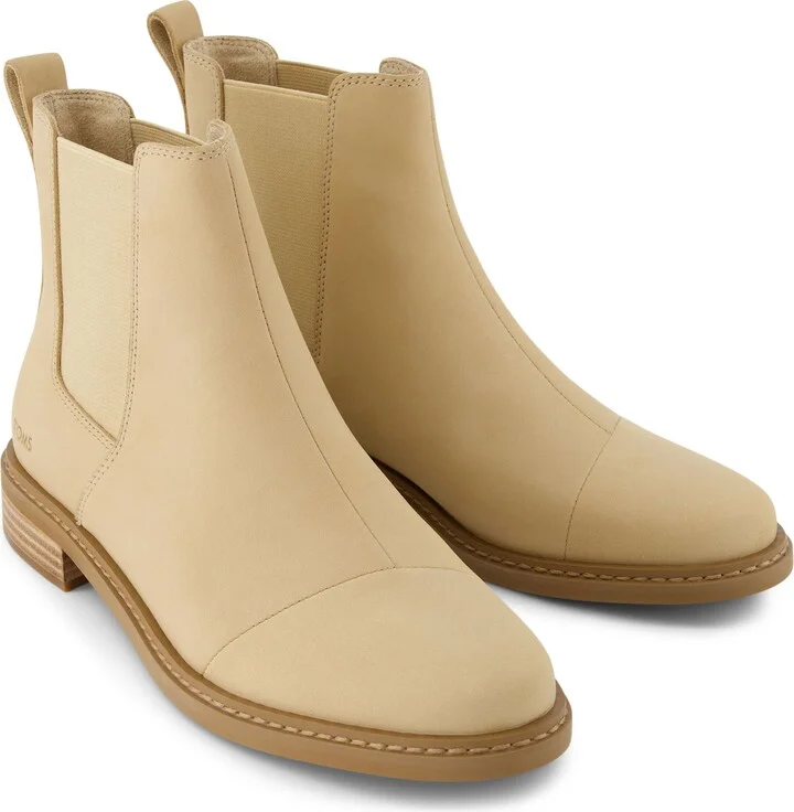 Charlie Oatmeal Leather Boot - Image 4