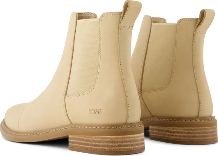 Charlie Oatmeal Leather Boot - Image 5