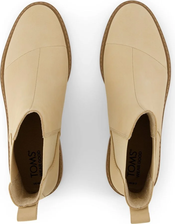 Charlie Oatmeal Leather Boot - Image 6