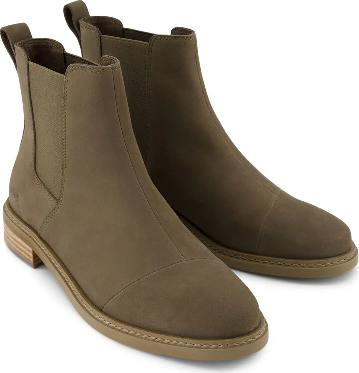 Charlie Olive Leather Boot - Image 2