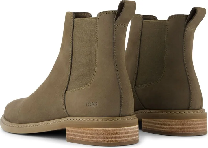 Charlie Olive Leather Boot - Image 3