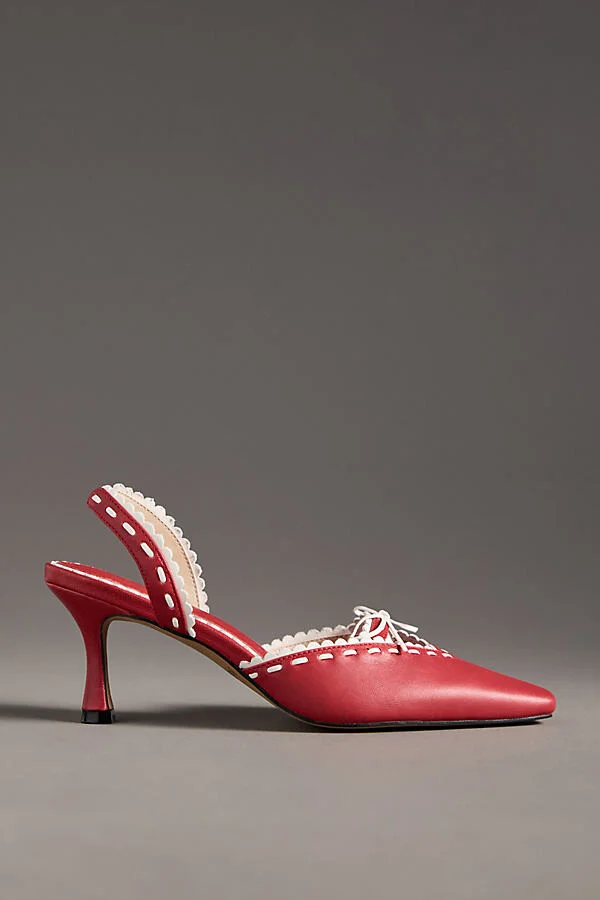 Charlie Slingback Kitten Heel Mules - Image 2
