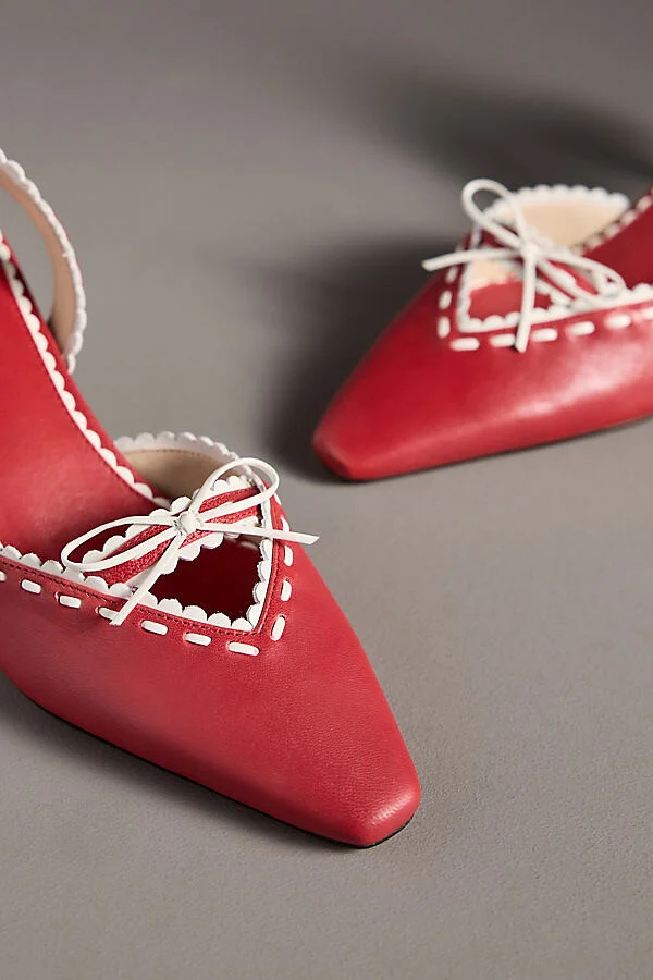Charlie Slingback Kitten Heel Mules - Image 3