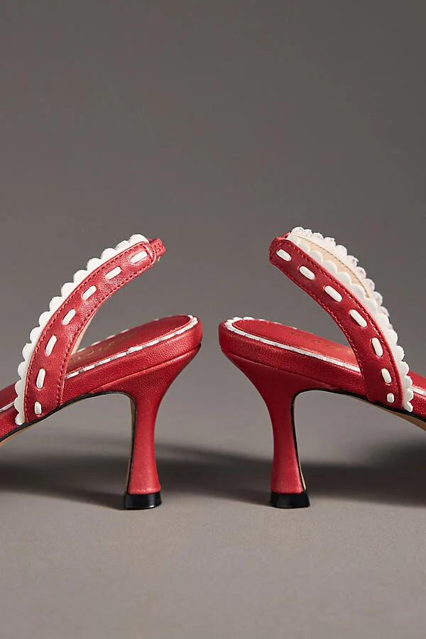 Charlie Slingback Kitten Heel Mules - Image 4