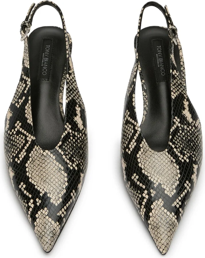 Charlie Slingback Pointed Toe Kitten Heel Pump - Image 7