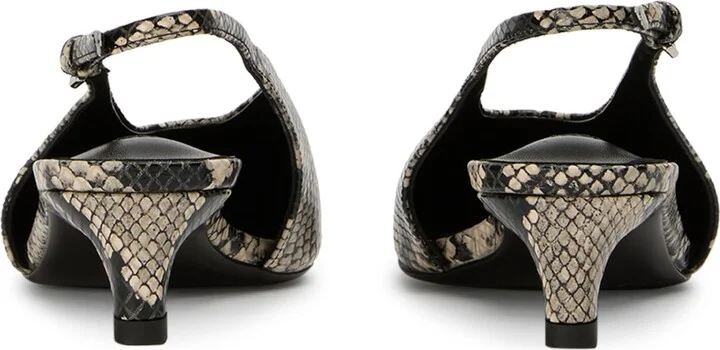 Charlie Slingback Pointed Toe Kitten Heel Pump - Image 8
