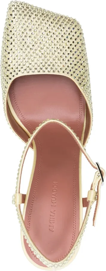Charlotte 95mm crystal-embellished pumps - Image 4