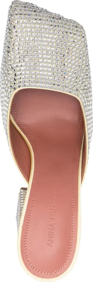Charlotte 95mm satin mules - Image 4