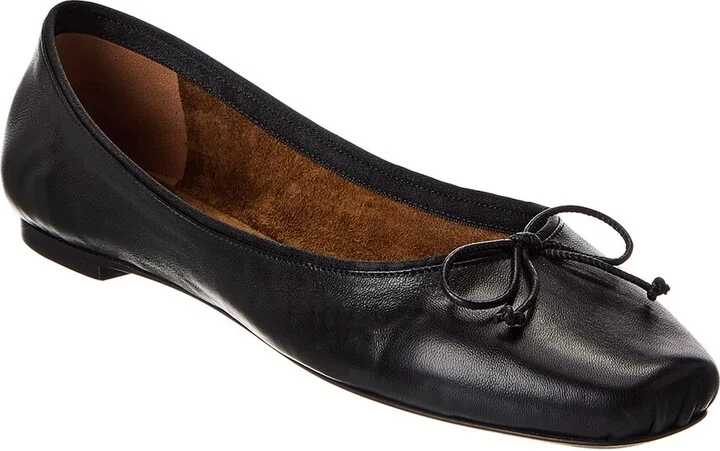 Charlotte Leather Ballerina Flat