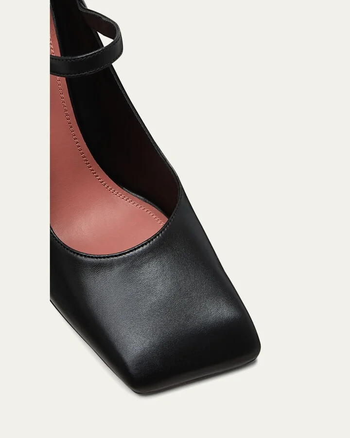 Charlotte Leather Mary Jane Pumps - Image 3