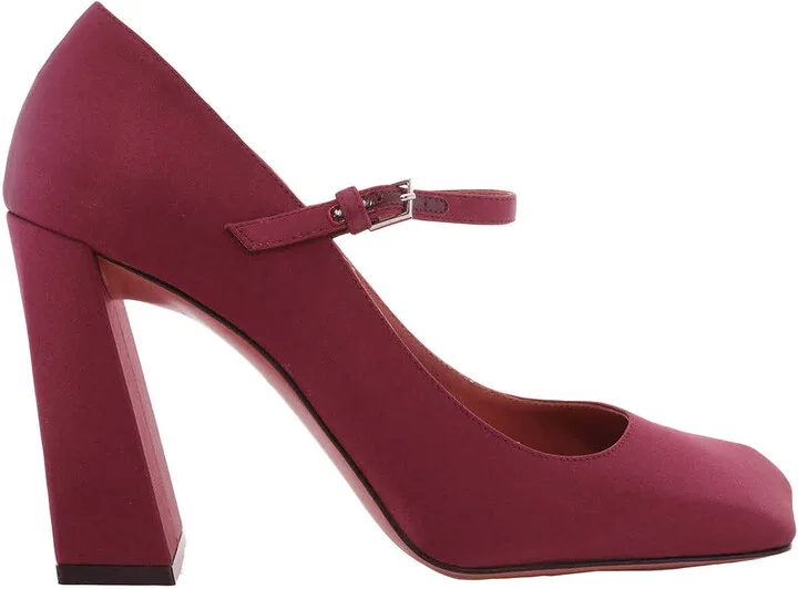 Charlotte Satin Mary Jane Pumps