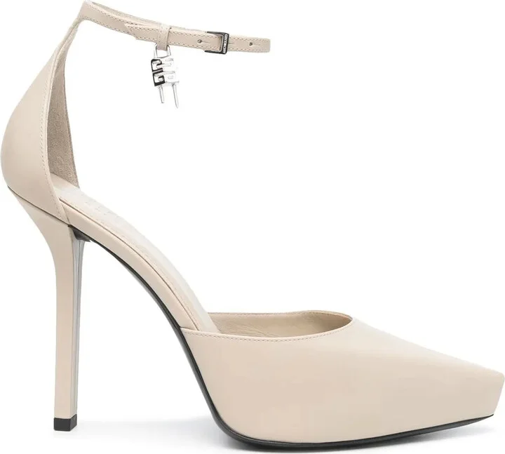 Charm-Detail Ankle-Strap Pumps
