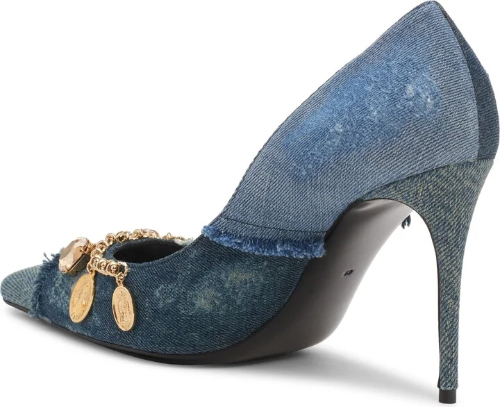 Charm Embellished Pointed Toe Pump - Image 2