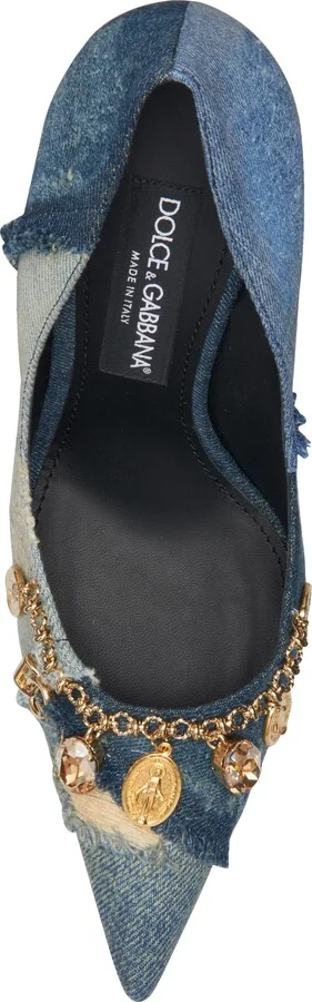 Charm Embellished Pointed Toe Pump - Image 5