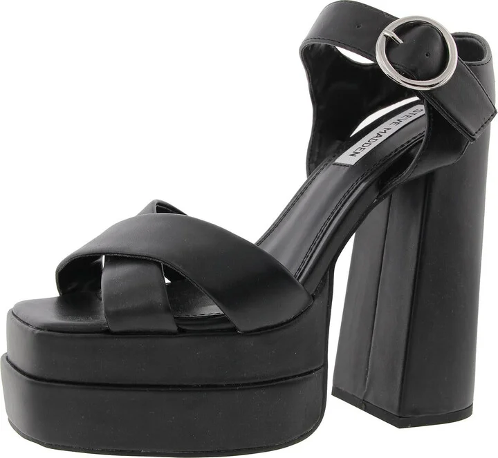 Charmed Womens Open Toe Ankle Heels