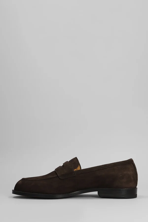 Charney U Loafers In Brown Suede - Image 3
