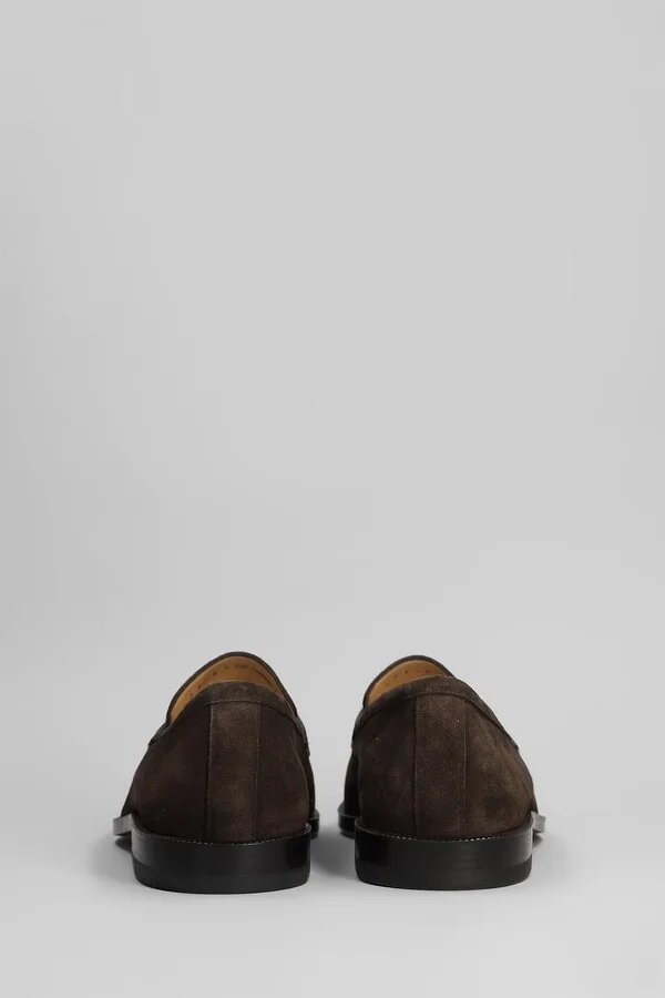 Charney U Loafers In Brown Suede - Image 4